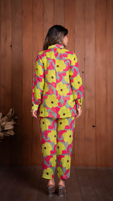 Garden Of Dreams Co-ord Set - Yellow/Pink